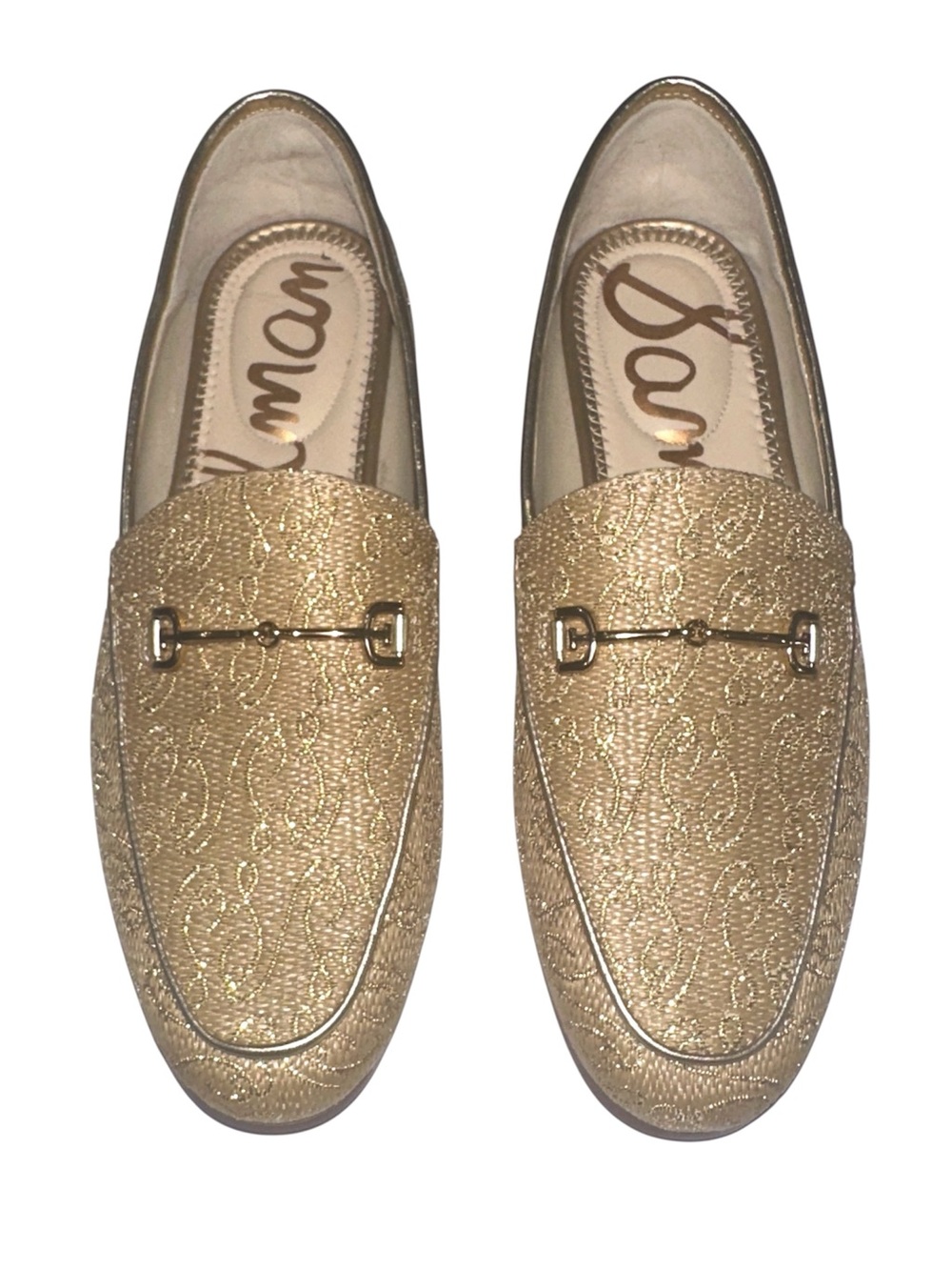 Sam Edelman Loraine Bit Loafer In Natural Multi Gold Metallic